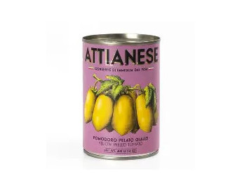 Tomates Pelées Jaunes 400g Attianese