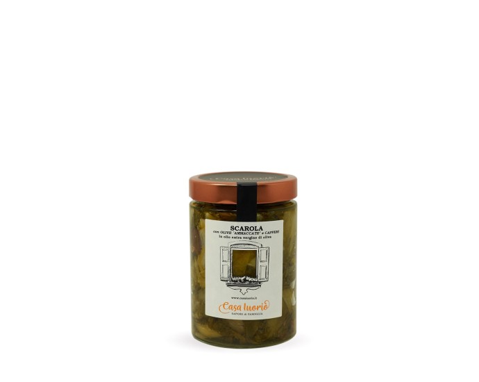 Scarole aux olives et câpres Scarole aux olives et câpres